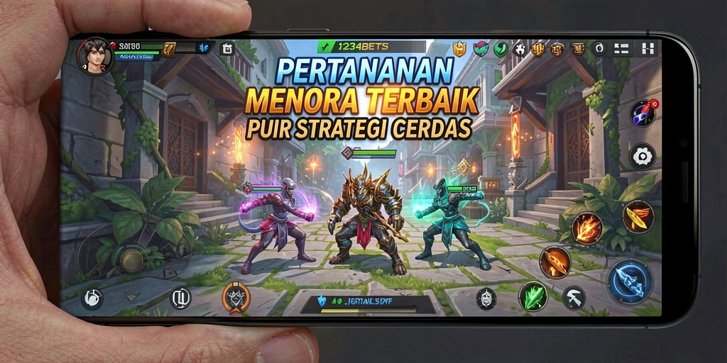 Tampilan gameplay menara dalam 1234BETS yang memukau.