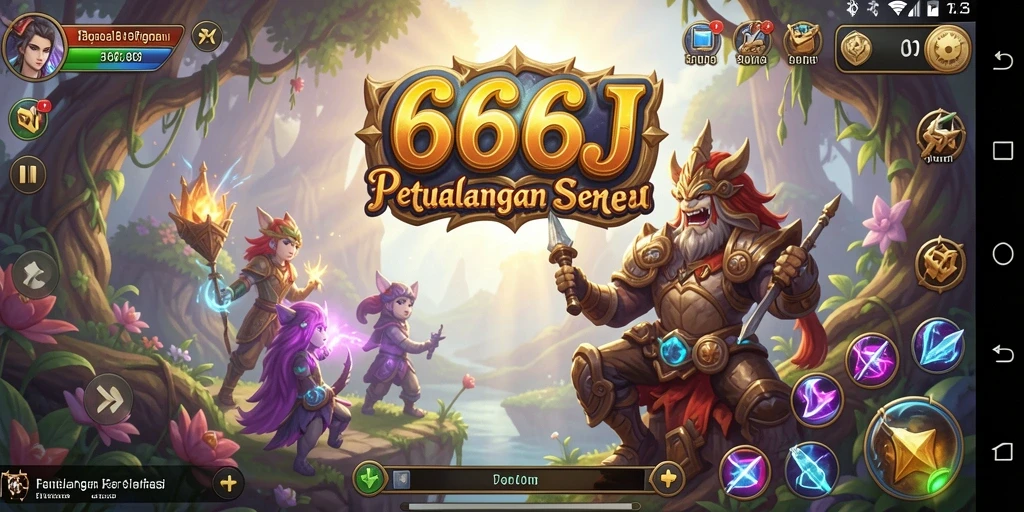 Tampilan gameplay 666J yang memukau dengan petualangan mendebarkan.