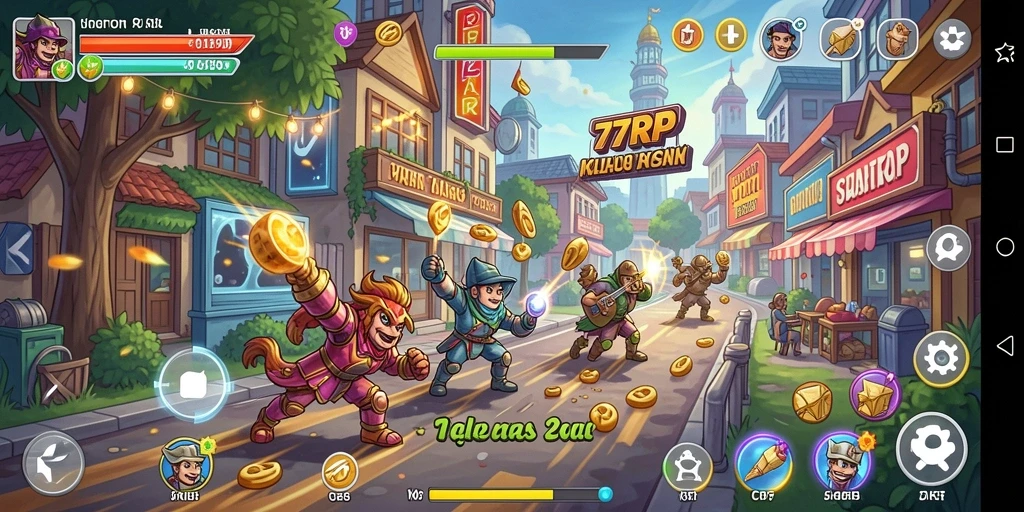 Tampilan gameplay 77RP yang seru dan adiktif.