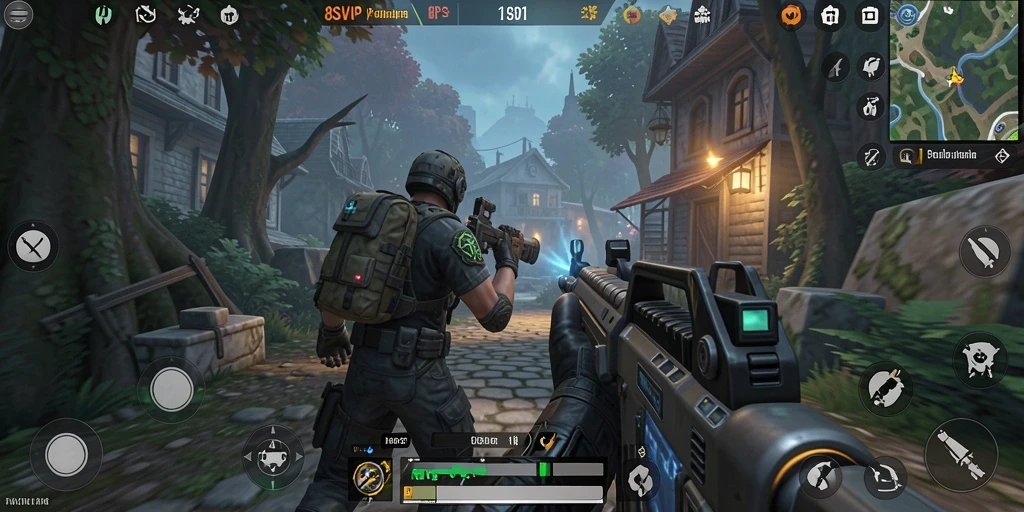 Screenshot menampilkan aksi seru dalam game TPS 8SVIP.