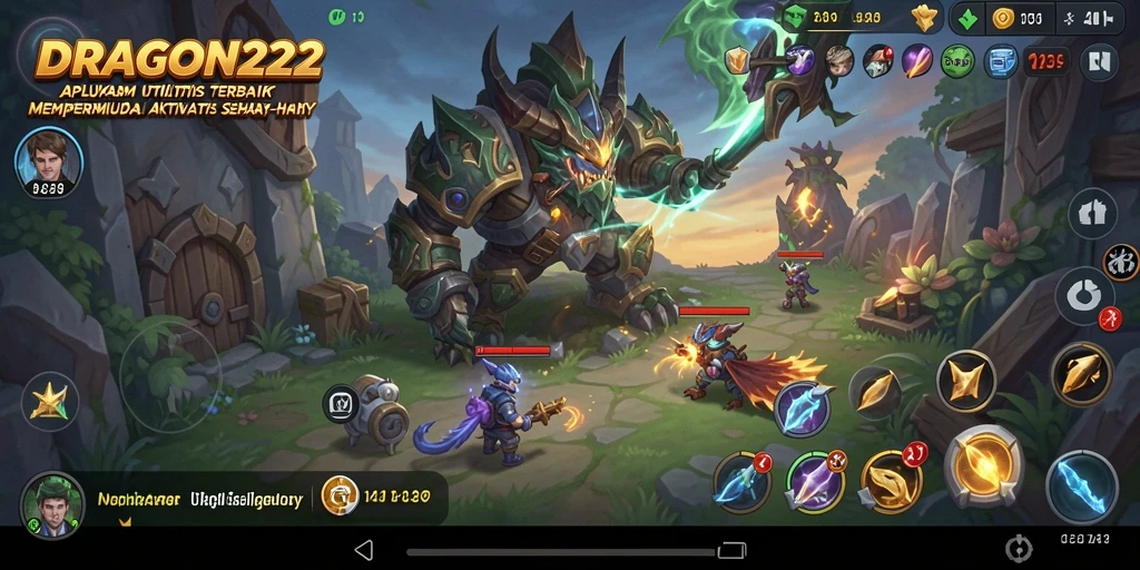 Tampilan antarmuka DRAGON222 dengan fitur pengelolaan yang intuitif.