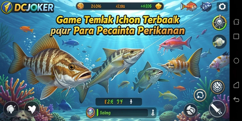 Menampilkan gameplay seru dari game Tembak Ikan IDCJOKER.