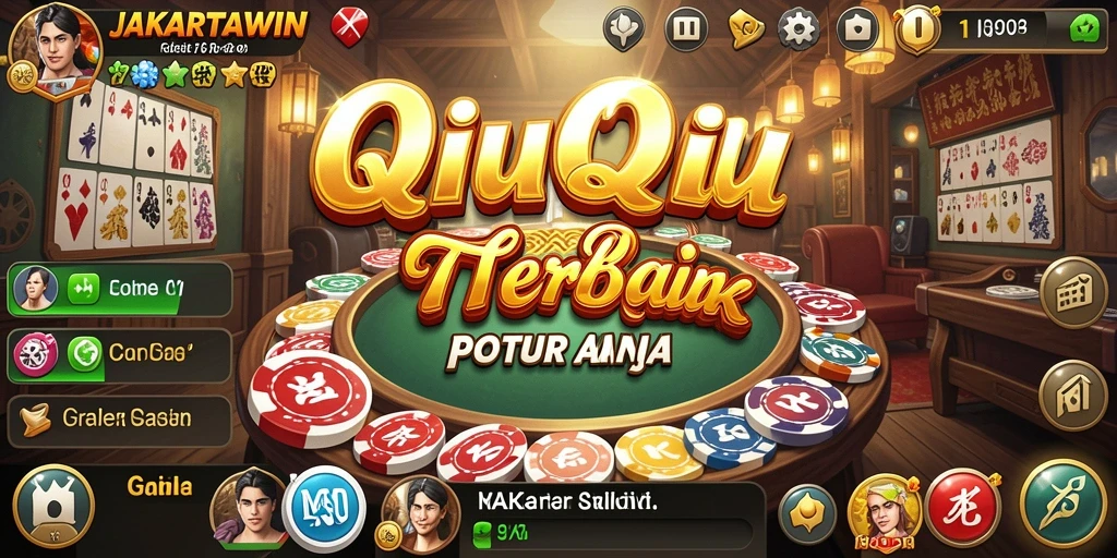 Tampilan gameplay menarik dari JAKARTAWIN saat bermain QiuQiu.