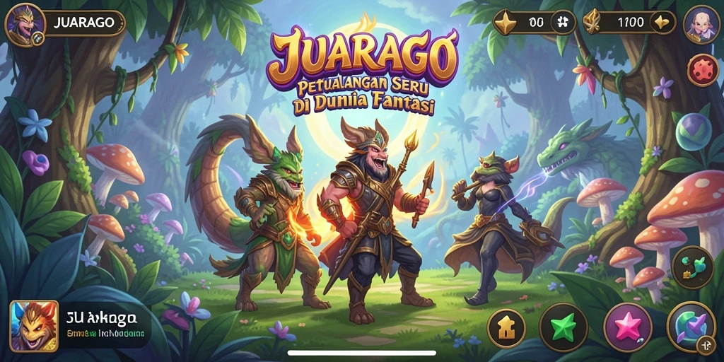 Tampilan gameplay JUARAGO yang menampilkan aksi petualangan yang mendebarkan.