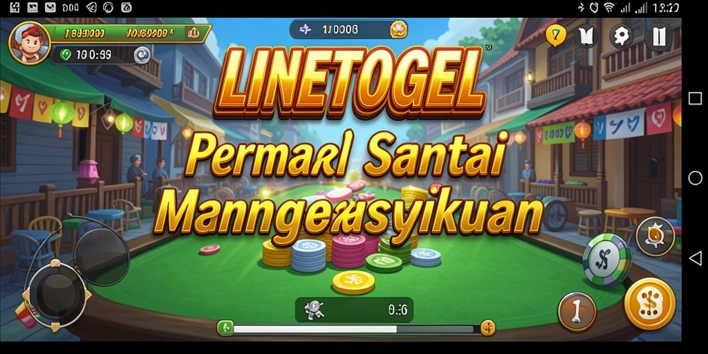 Tampilan gameplay penuh warna dan mudah dimainkan di LINETOGEL.