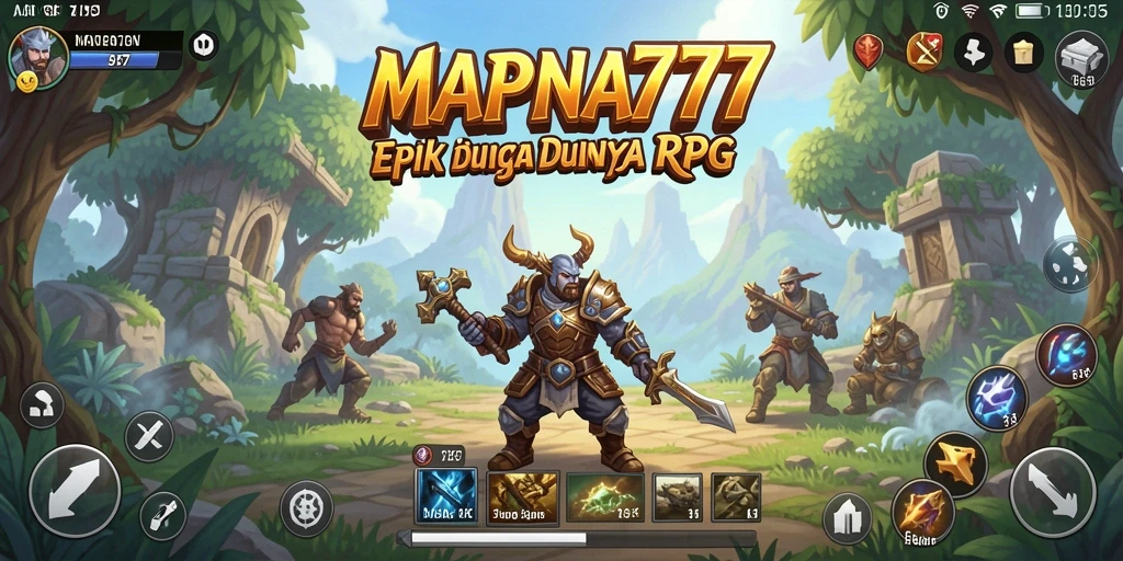 Tangkapan layar menampilkan aksi pertempuran seru di MAPNA777.