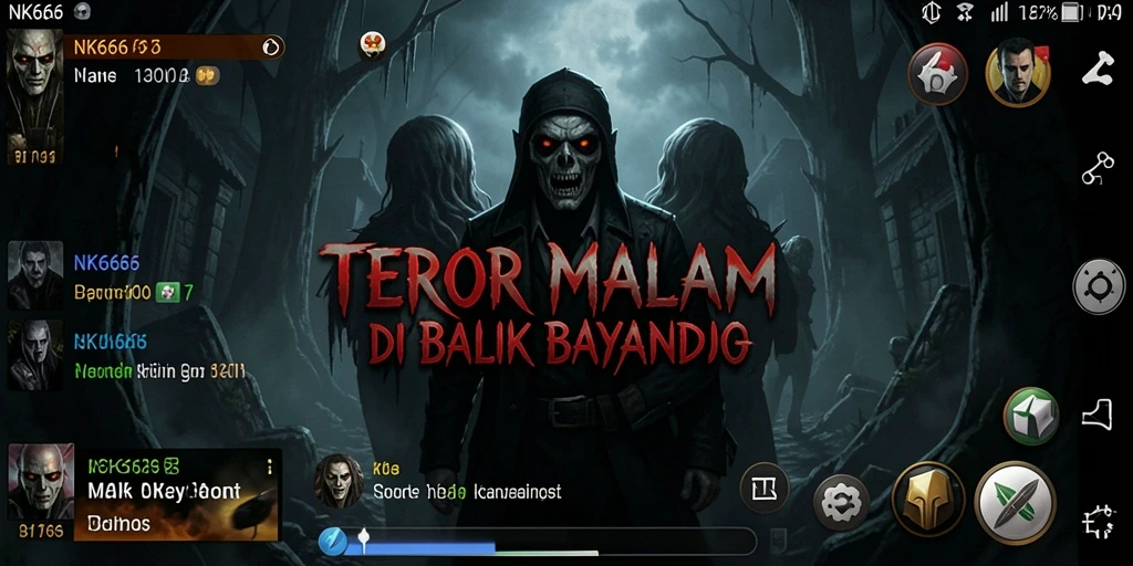 Screenshot NK666 menunjukkan suasana tegang dan menyeramkan dalam gameplay.