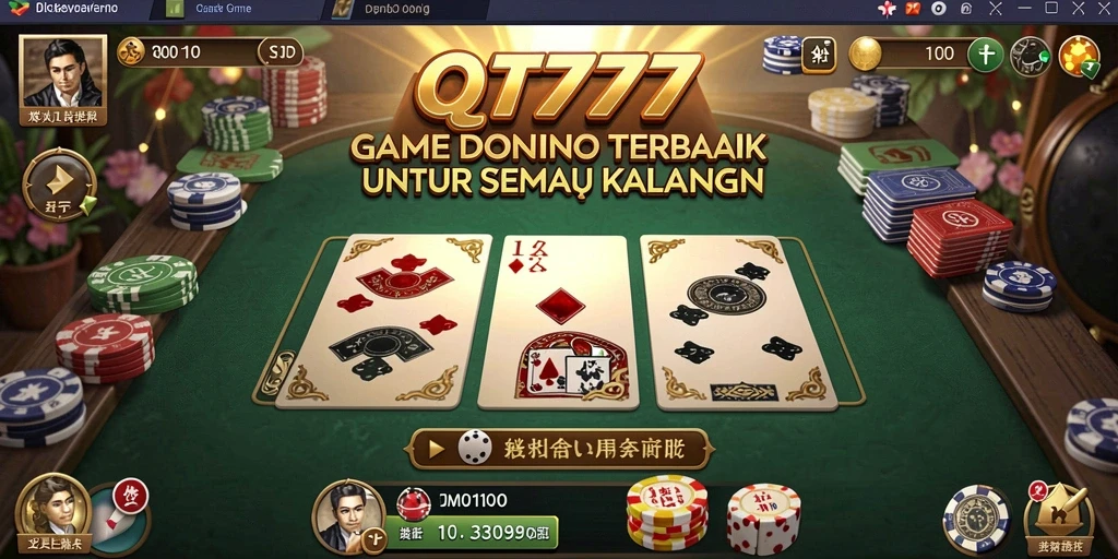 Screenshot gameplay QT777 yang menunjukkan aksi permainan Domino.