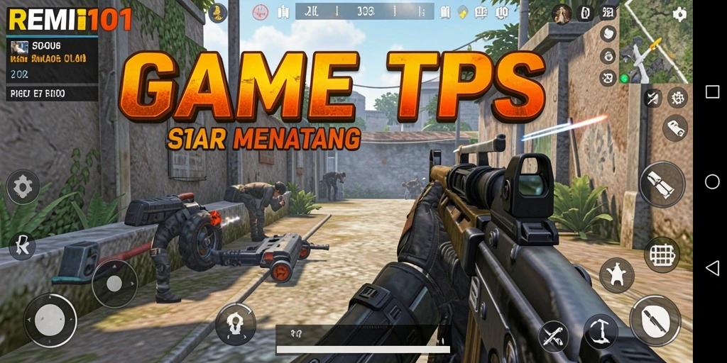 Tampilan gameplay seru dari REMI101 dengan aksi TPS yang mendebarkan.