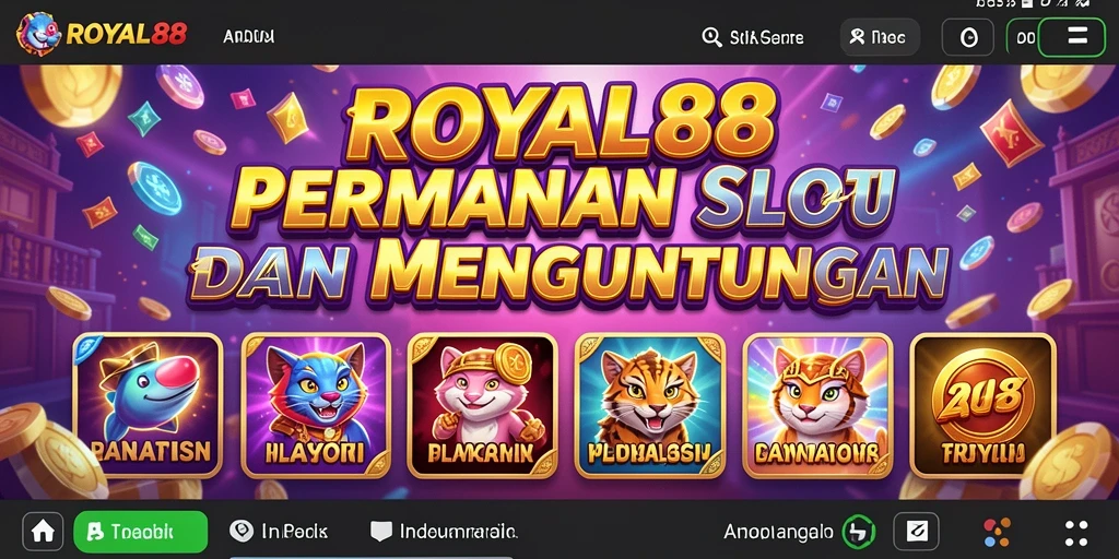 Tampilan gameplay menarik dari ROYAL88 yang menampilkan putaran Slot.