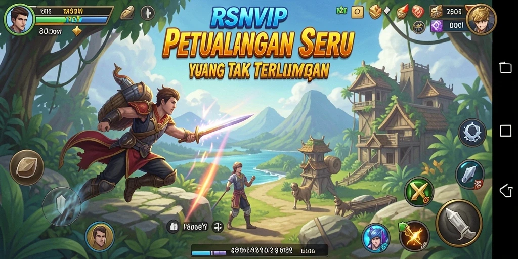 Tangkapan layar menampilkan gameplay seru dalam petualangan RSNVIP.