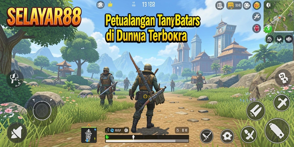 Tangkapan layar gameplay <strong>SELAYAR88</strong> menampilkan petualangan seru di dunia terbuka.