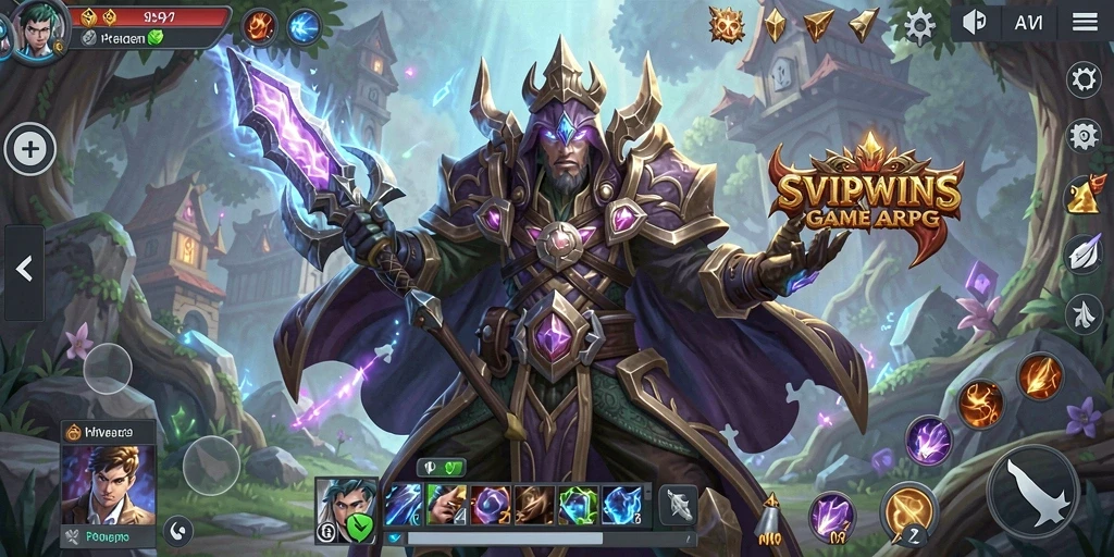 Tampilan seru gameplay SVIPWINS dalam dunia ARPG.