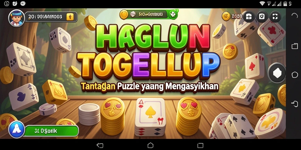 Screenshot utama TOGELUP menampilkan gameplay yang menarik dan tantangan puzzle.