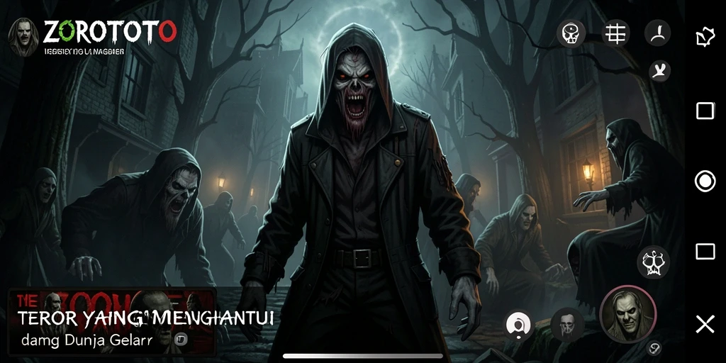 Tampilan gameplay ZOROTOTO yang penuh ketegangan dan kengerian.